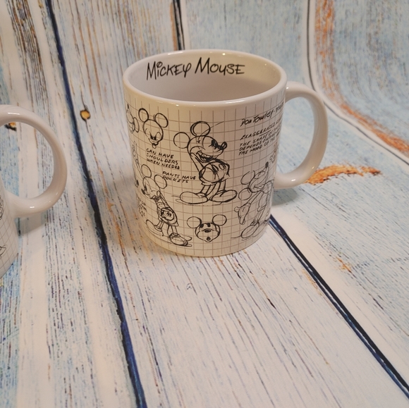 Disney Dining 3 Minniemickey Mouse Disney Sketchbook Mugs Lg 2